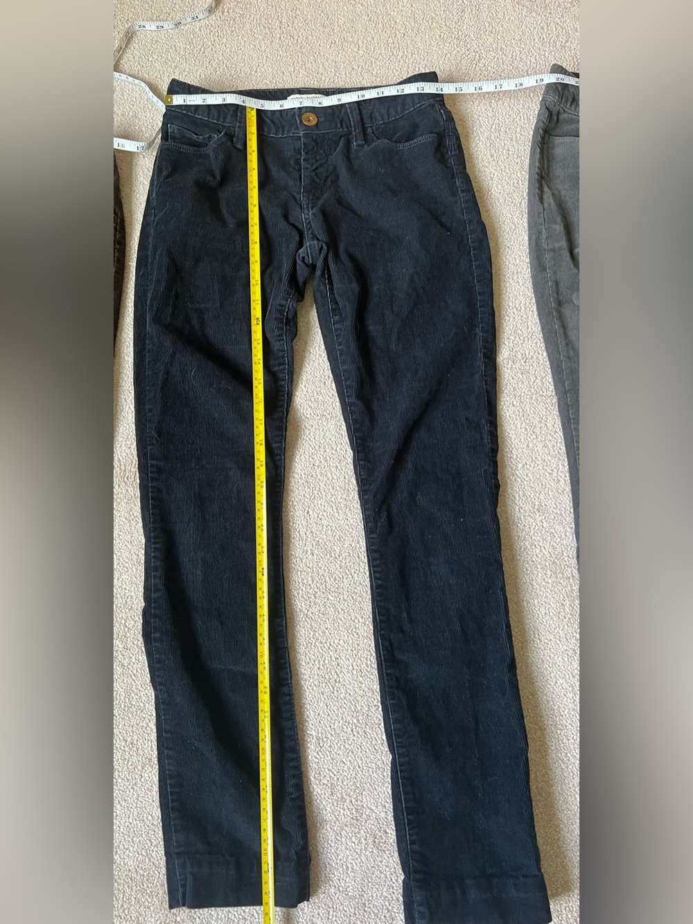 Banana Republic Navy Corduroy Straight Leg Pants, 26W
